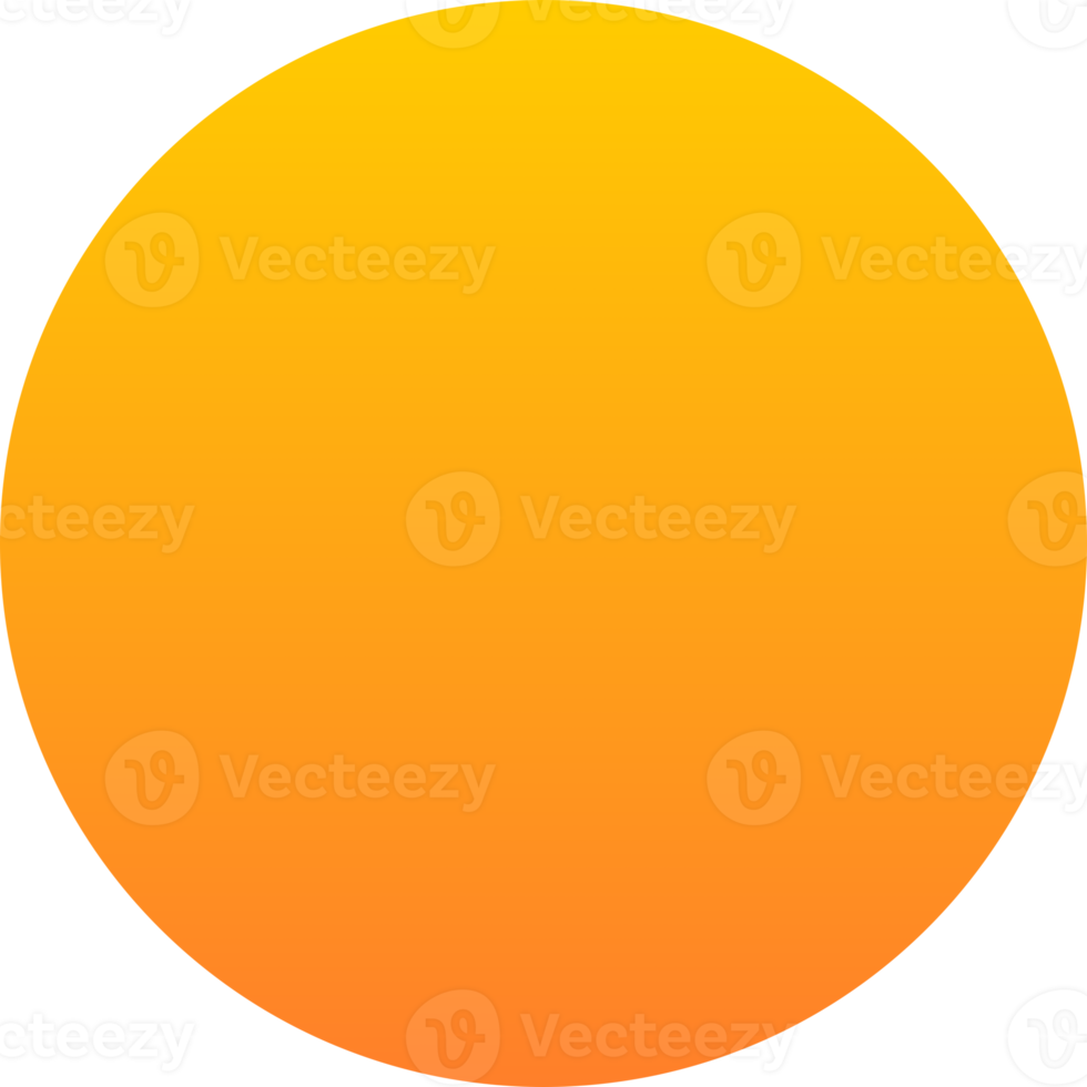 gul orange cirkel Sol ikon png