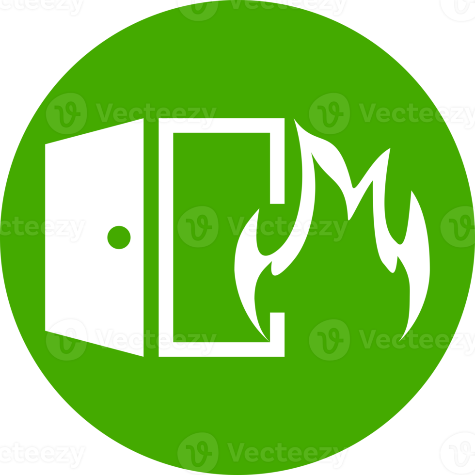 emergency exit door fire escape sign warning icon png