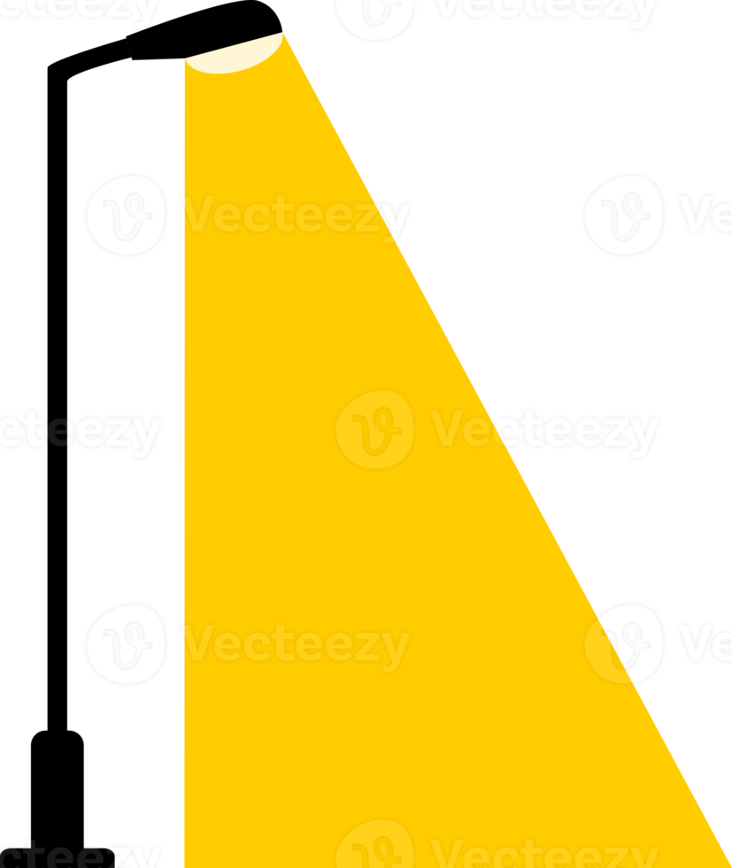 elétrico iluminação pública luminária pólo iluminação às noite png