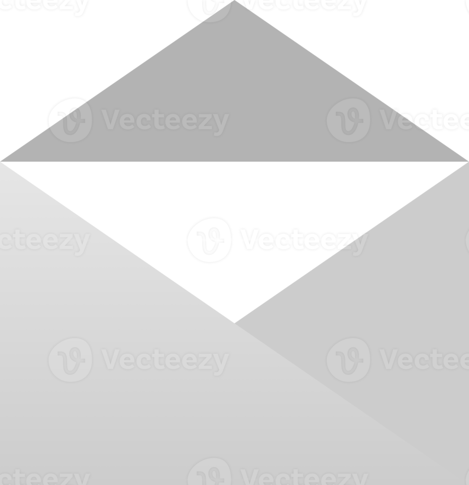 Open paper envelope mail icon png