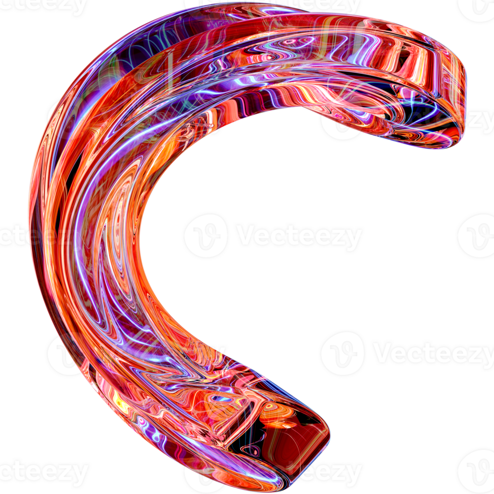 Abstract Lightning In Glass Shapes png