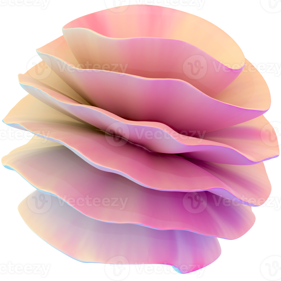 Abstract Pink Pearl Y2K Shape png