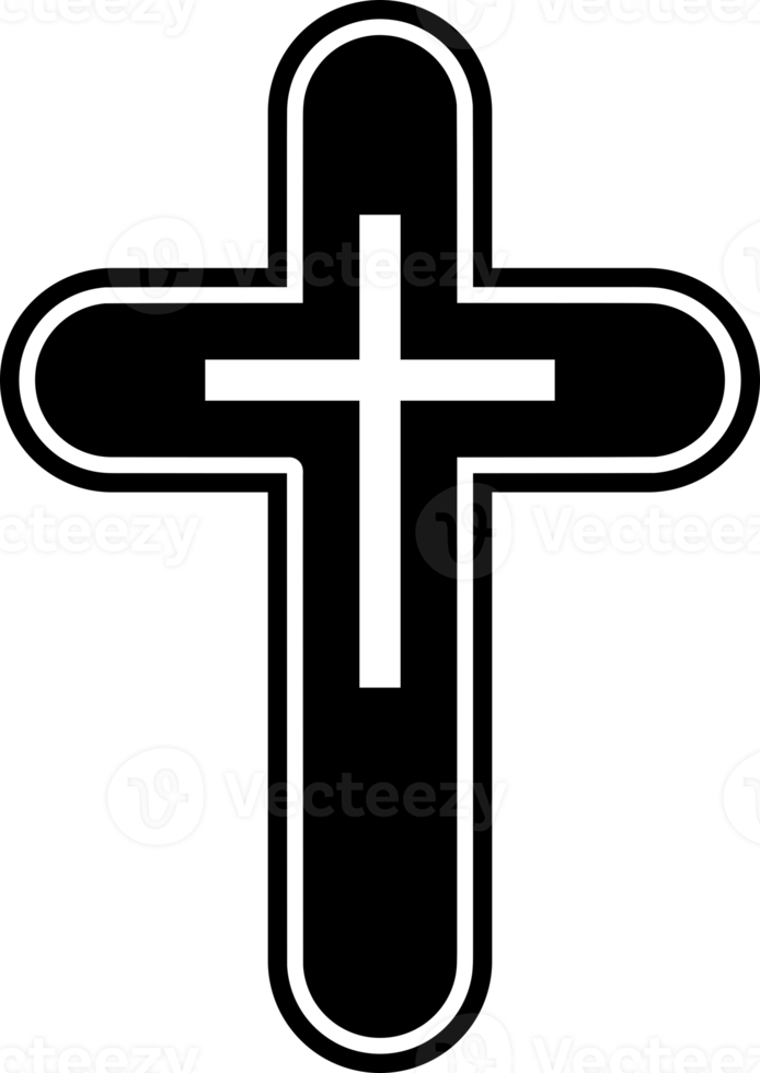 linha grunge Cruz cristão crucifixo religião ícone png
