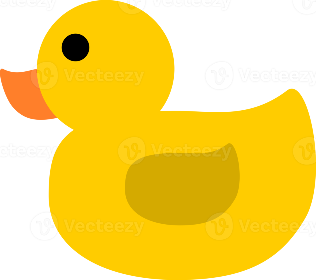 Cute duck cartoon icon png