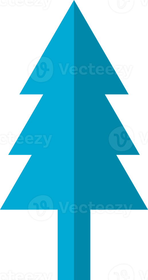 Blue pine tree icon png