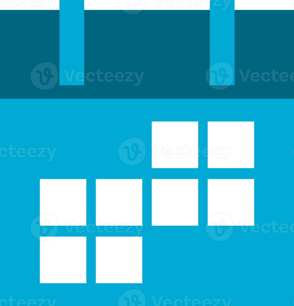 Blue calender icon png