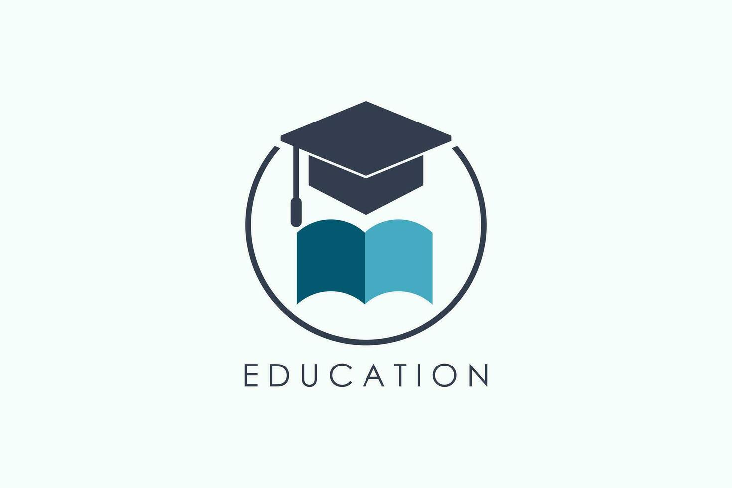 education logo design with unique concept vector