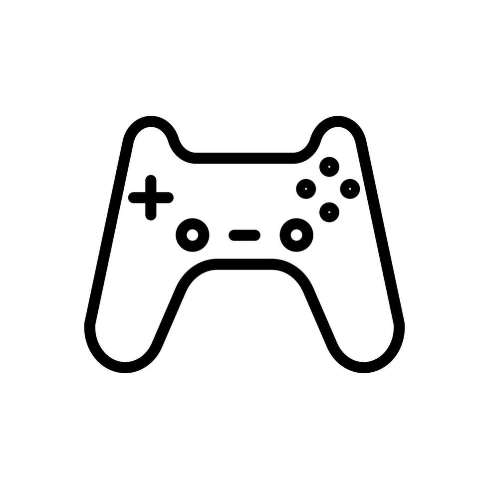 juego icono línea estilo vector