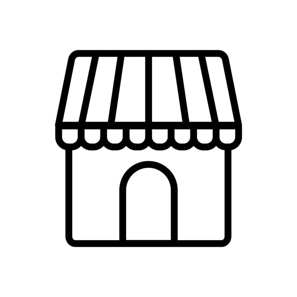 store icon line style vector