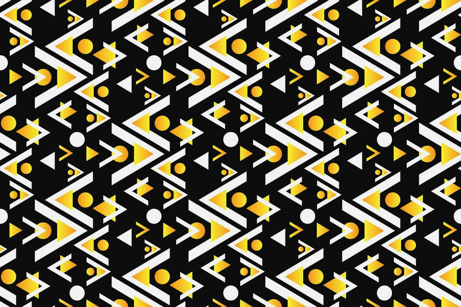 Geometric seamless pattern. Abstract geometric graphic design pattern. Seamless geometric pattern with black and yellow color. vector