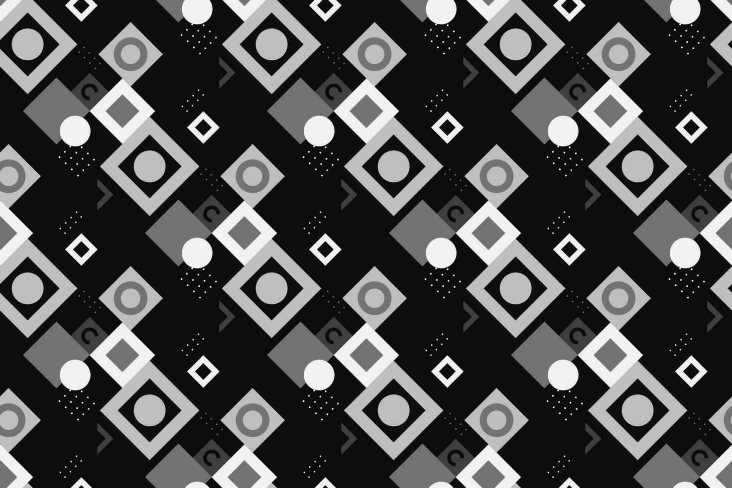 Geometric seamless pattern with black and white color. Simple regular background. Vector illustration