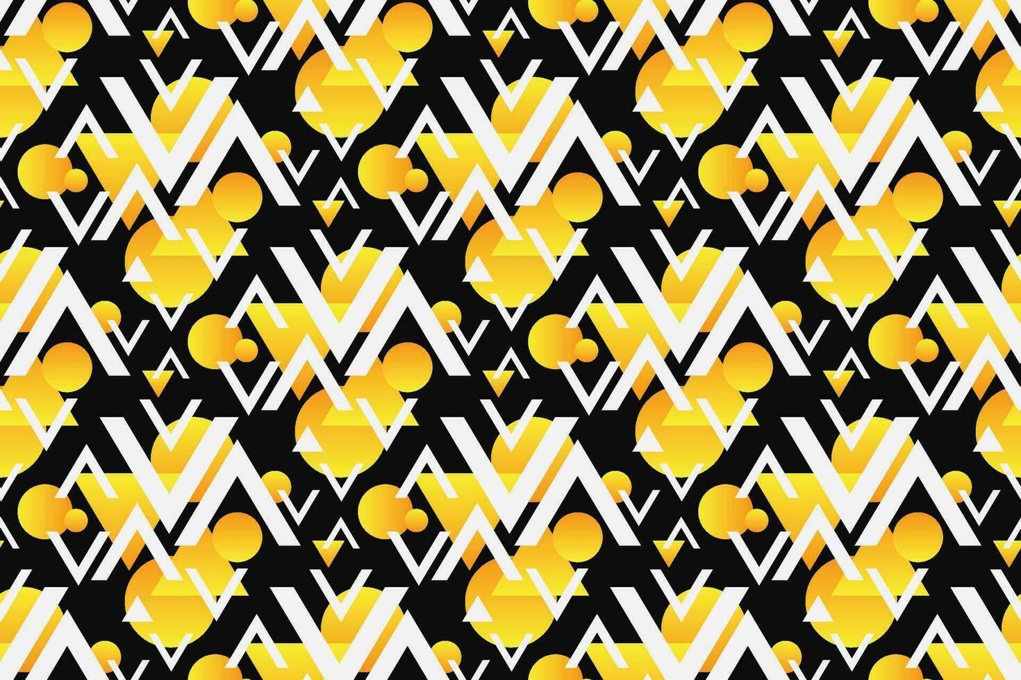 Geometric seamless pattern. Abstract geometric graphic design pattern. Seamless geometric pattern with black and yellow color. vector