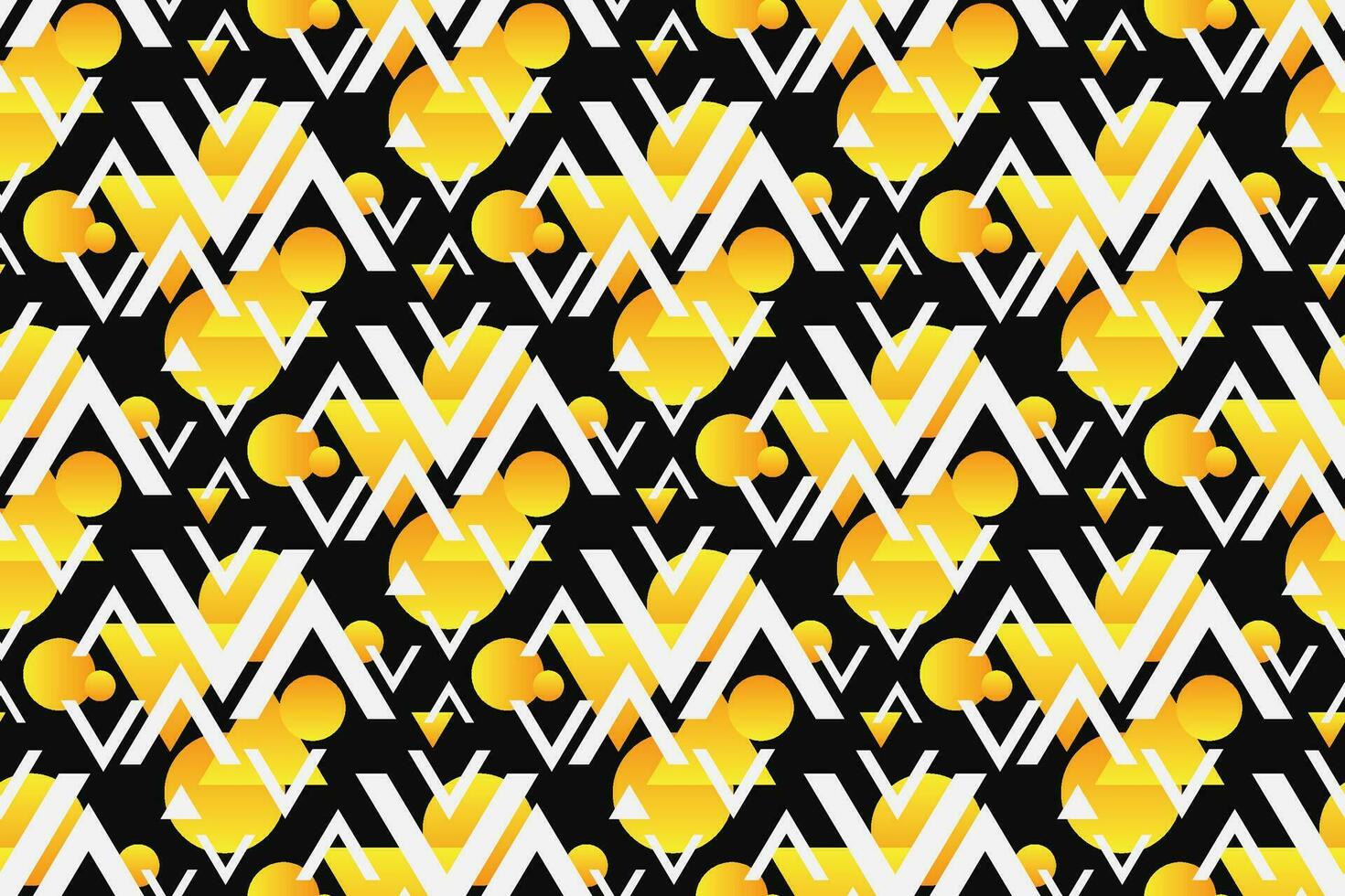 Geometric seamless pattern. Abstract geometric graphic design pattern. Seamless geometric pattern with black and yellow color. vector