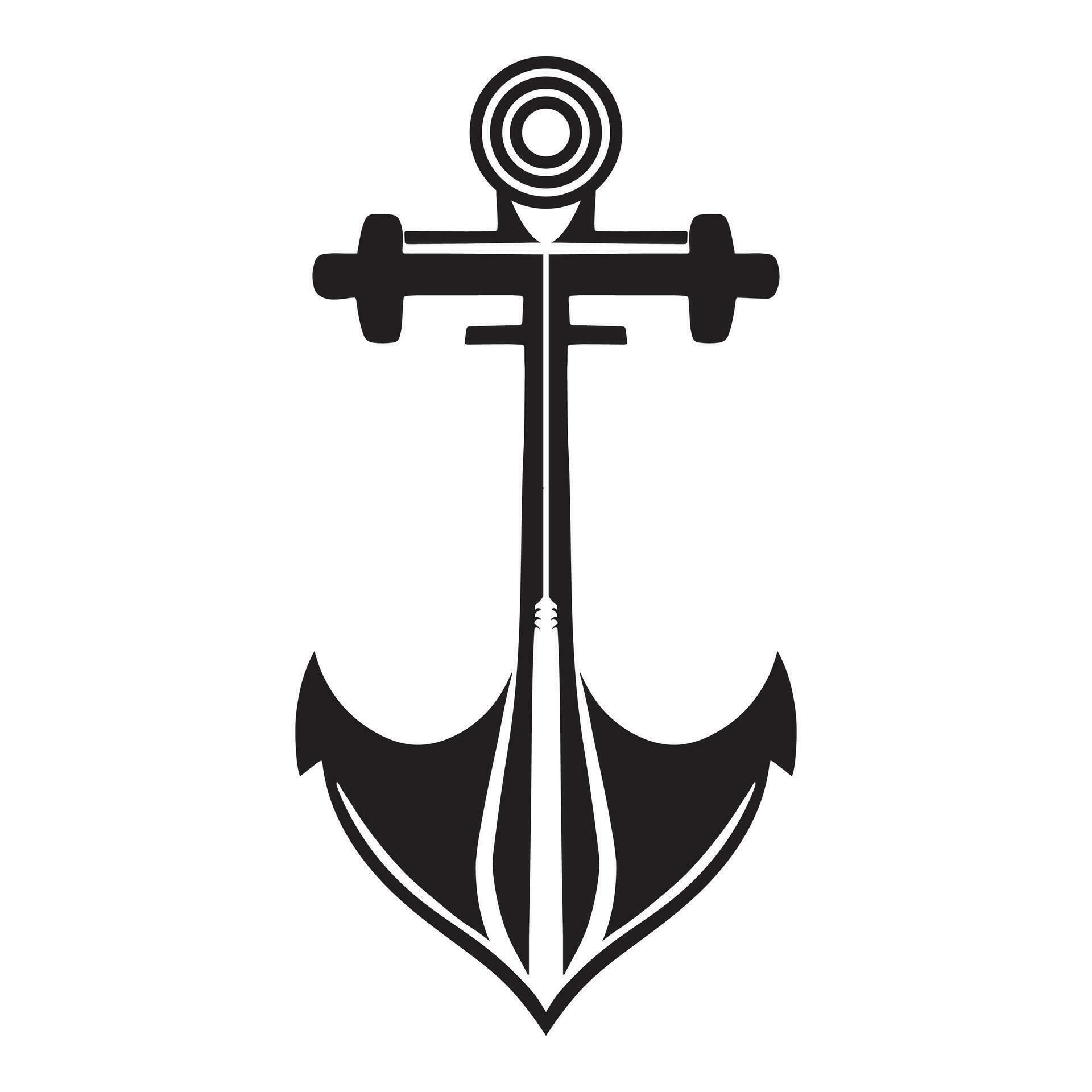 Nautical anchor vector, anchor vector illustration, Vintage anchor