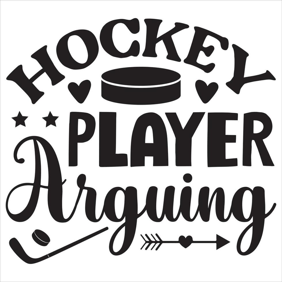 Hockey Player Arguing vector