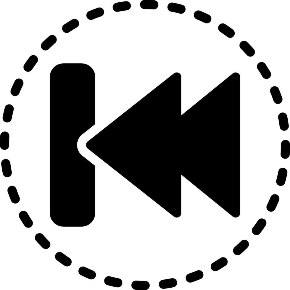 solid icon for reverse vector