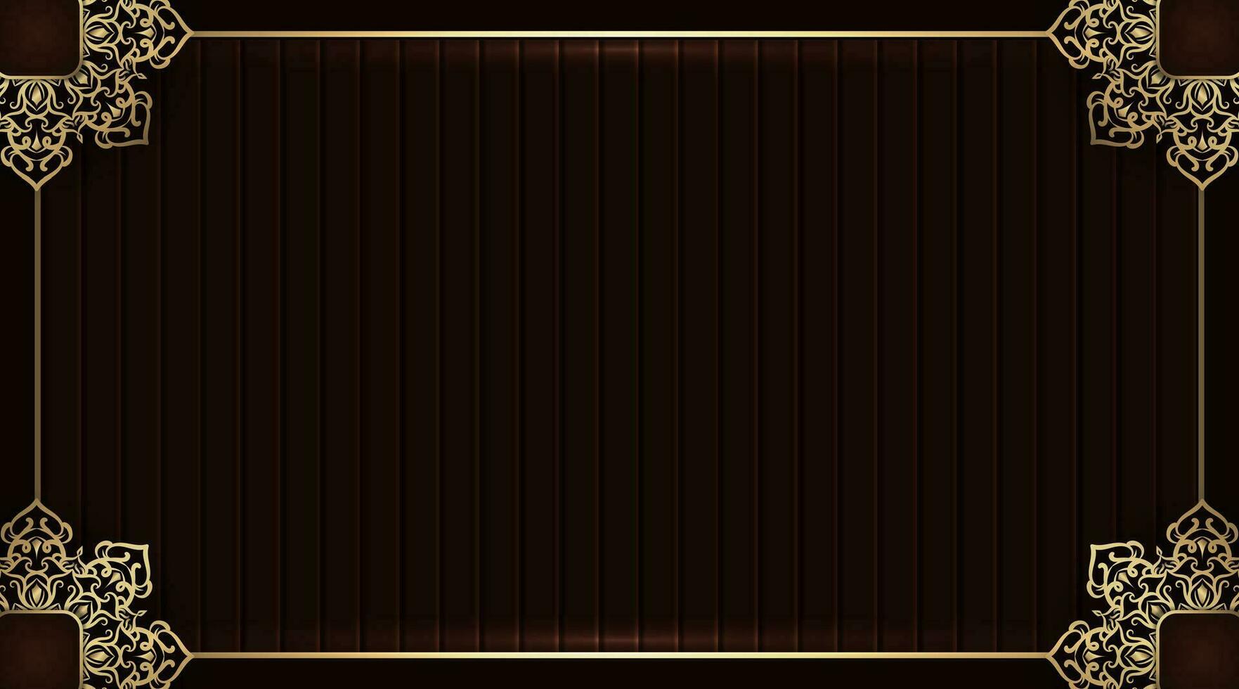 brown and gold, mandala background vector