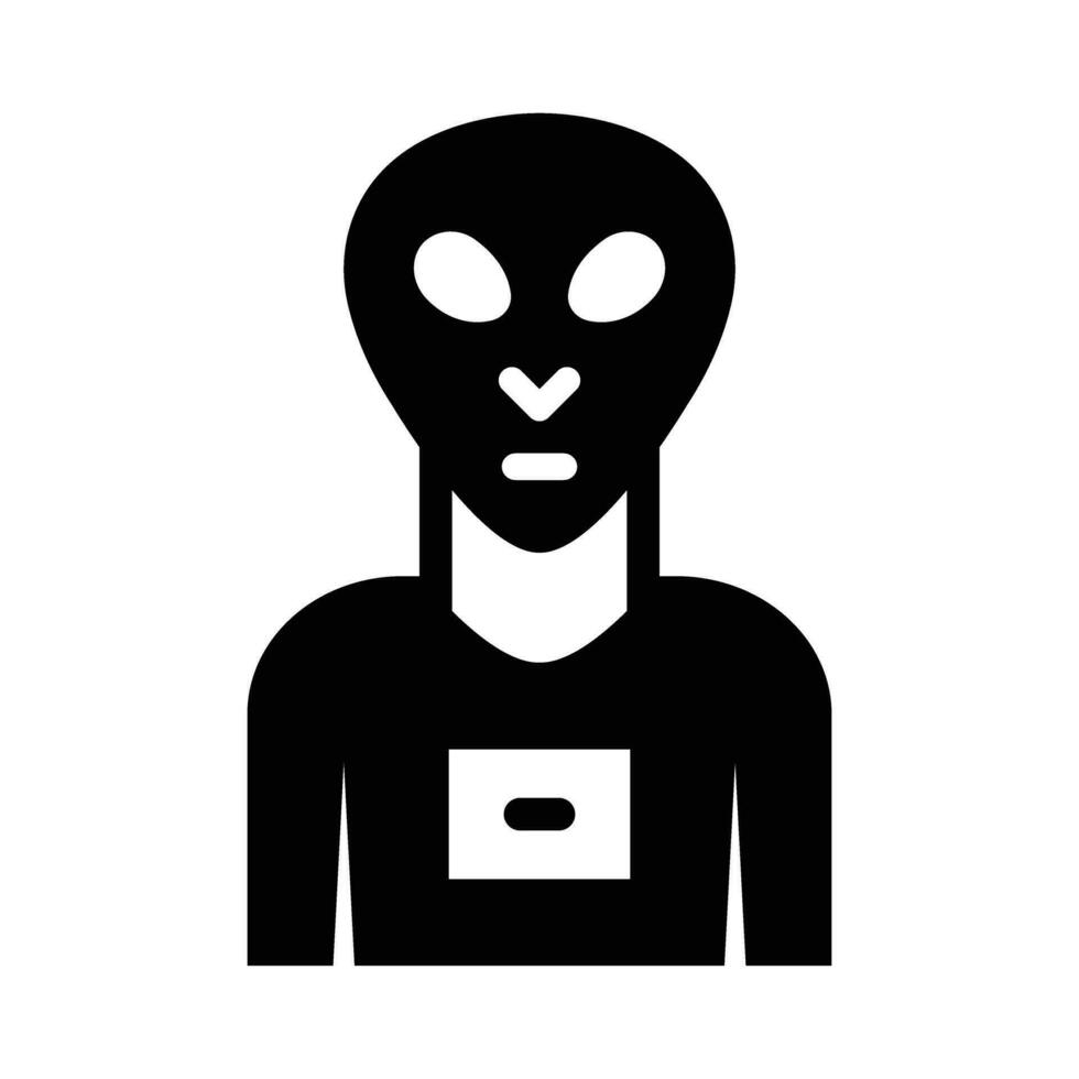 Alien Species Vector Glyph Icon For Personal And Commercial Use.