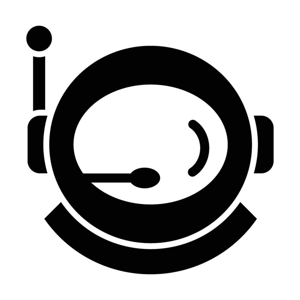 Astronaut Helmet Vector Glyph Icon For Personal And Commercial Use.
