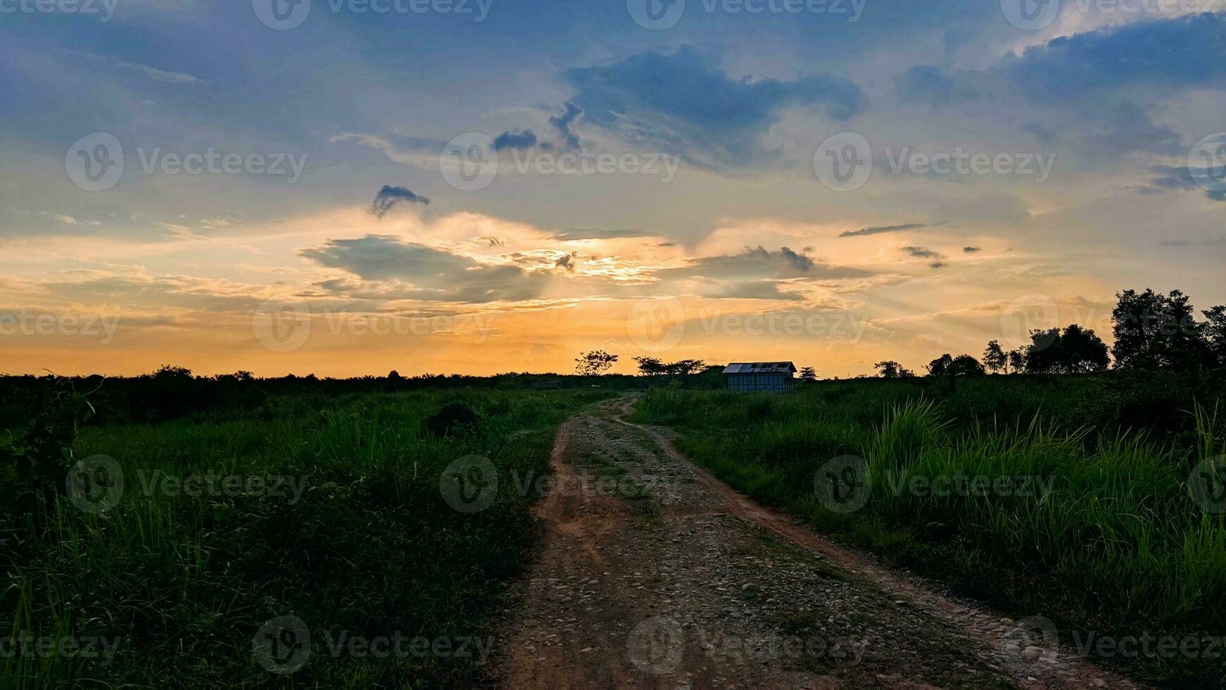 photo Beautiful twilight sky