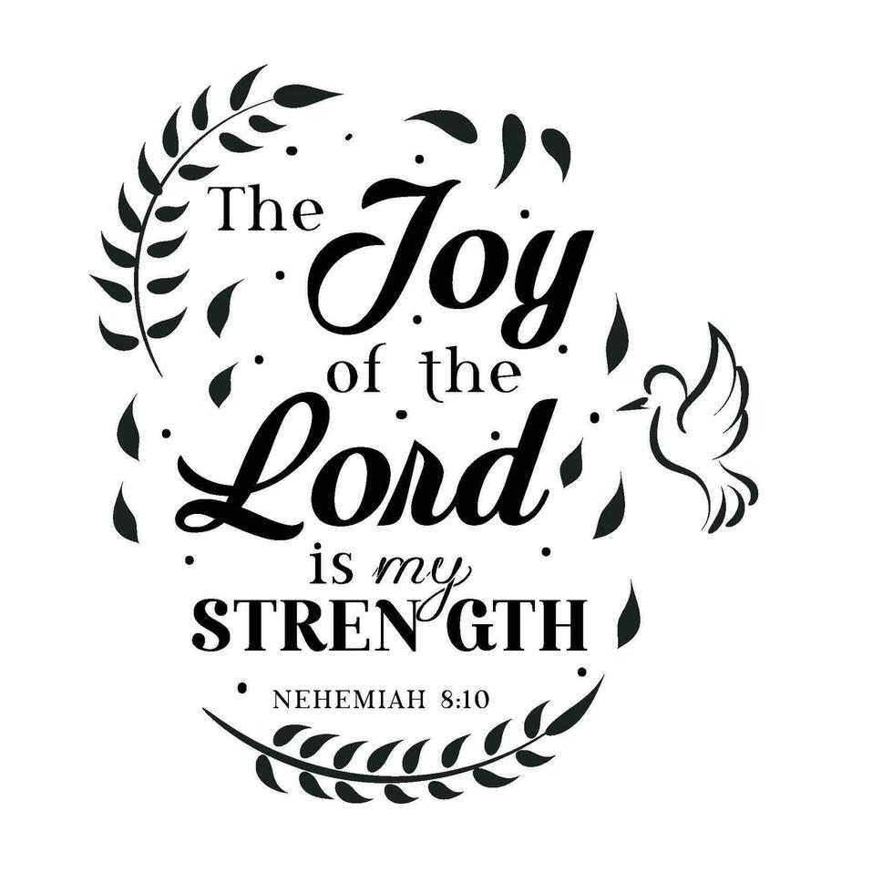 Biblical Phrase, Christian Faith, typography for print vector