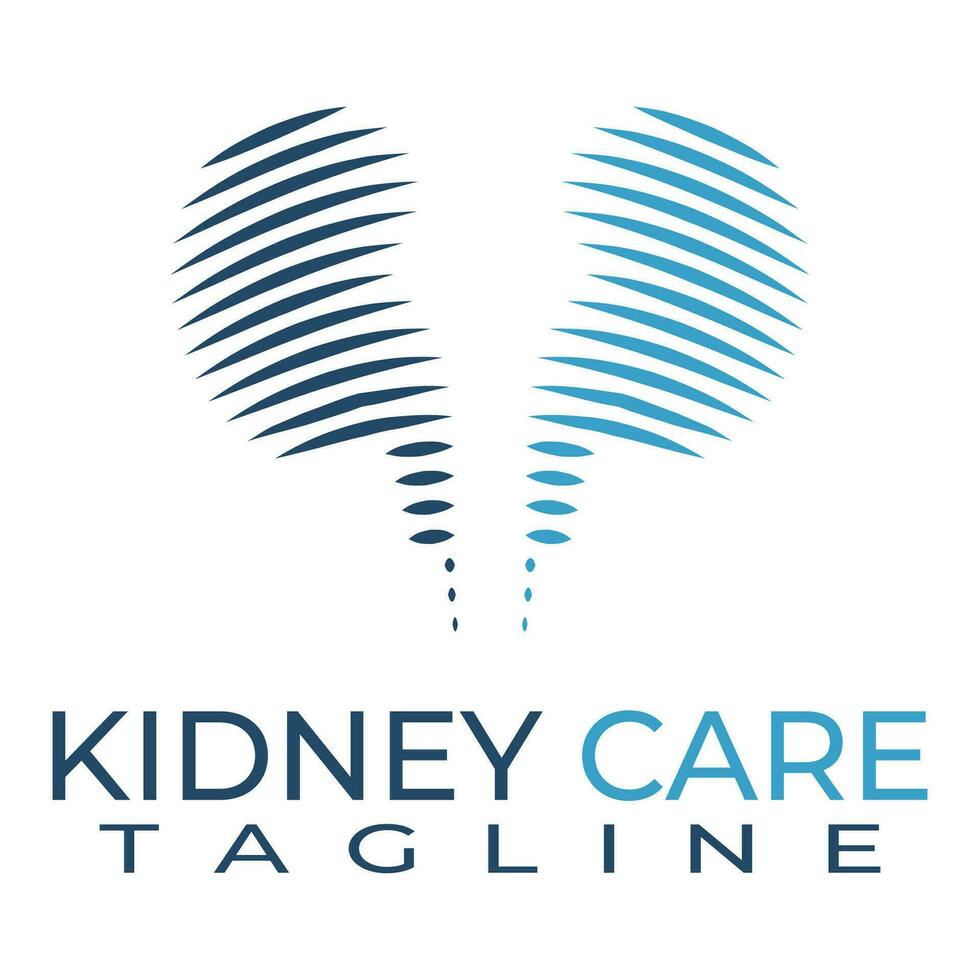 Kidney care and health vector