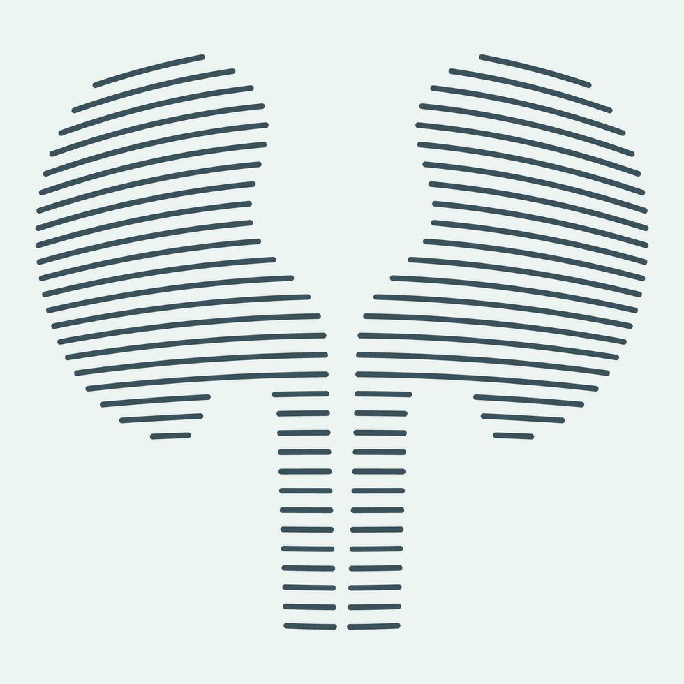 Line shape kidney logo vector