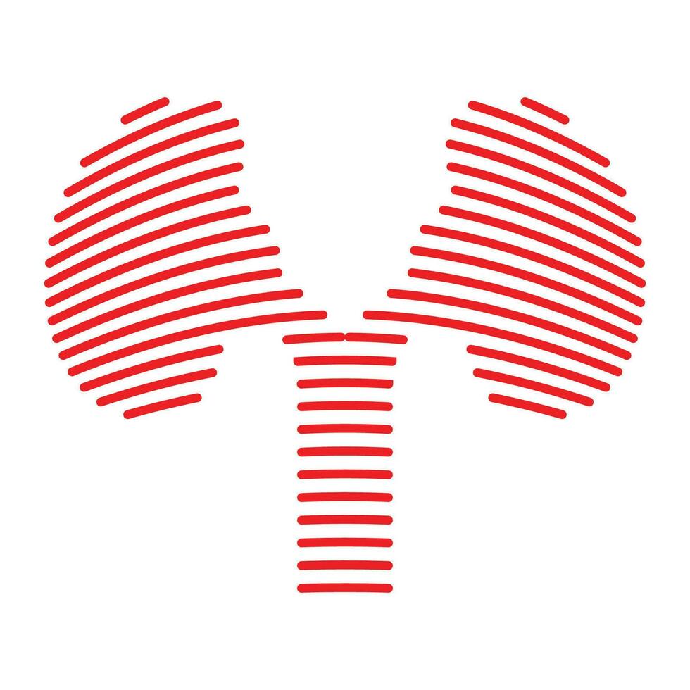 Line shape kidney logo vector