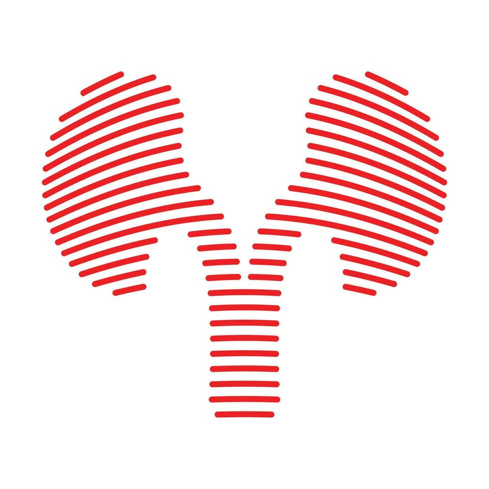 Line shape kidney logo vector