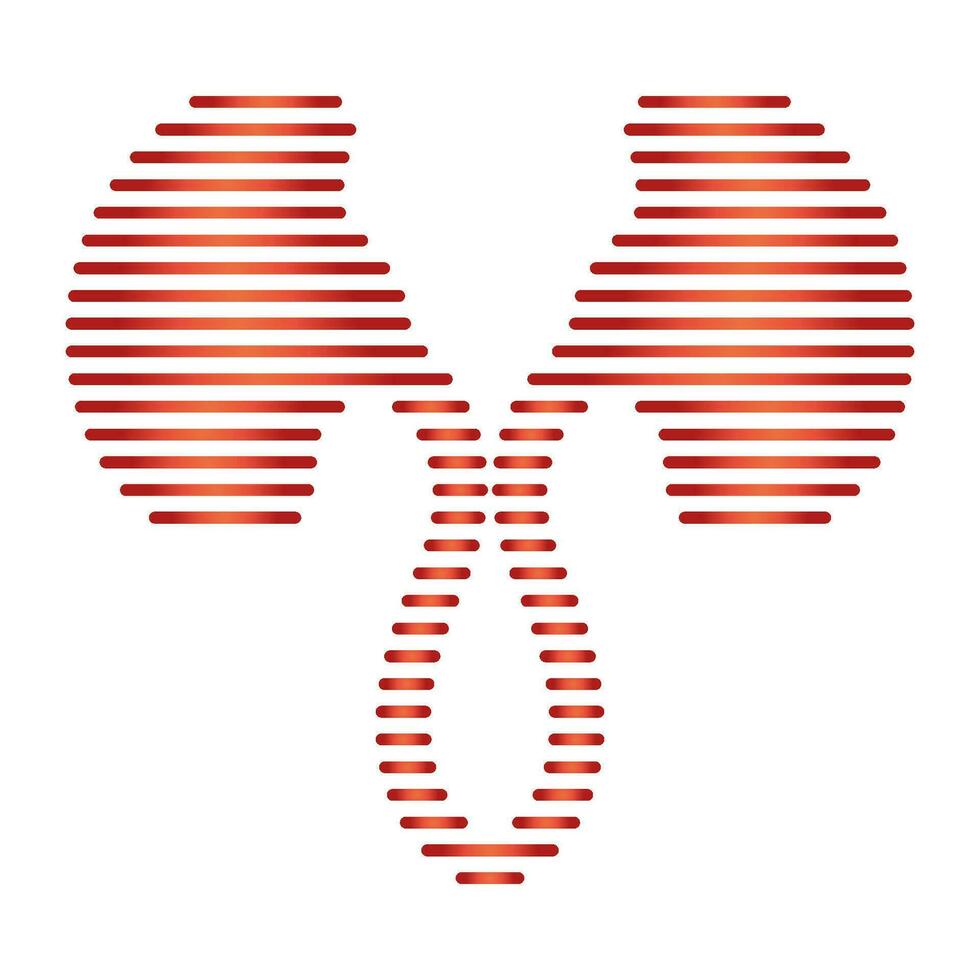 Line shape kidney logo vector