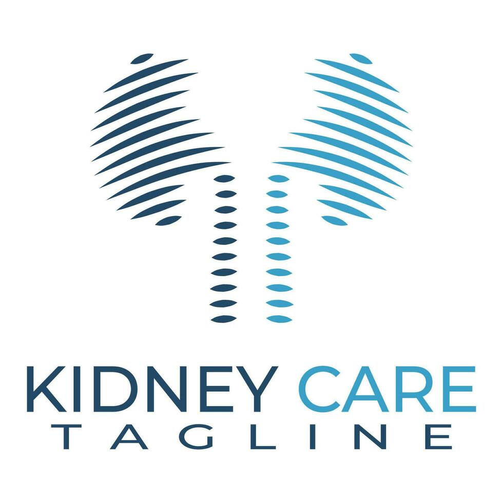 Kidney care and health vector