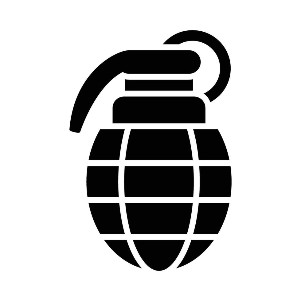 Grenade Vector Glyph Icon For Personal And Commercial Use.