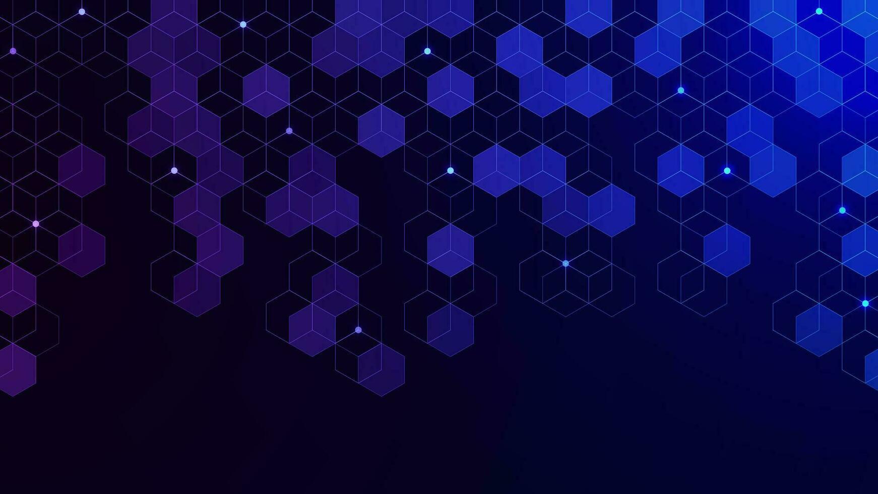 Abstract hexagon pattern background. Molecular structure for medical, chemistry, science and technology concept design. Vector illustration.