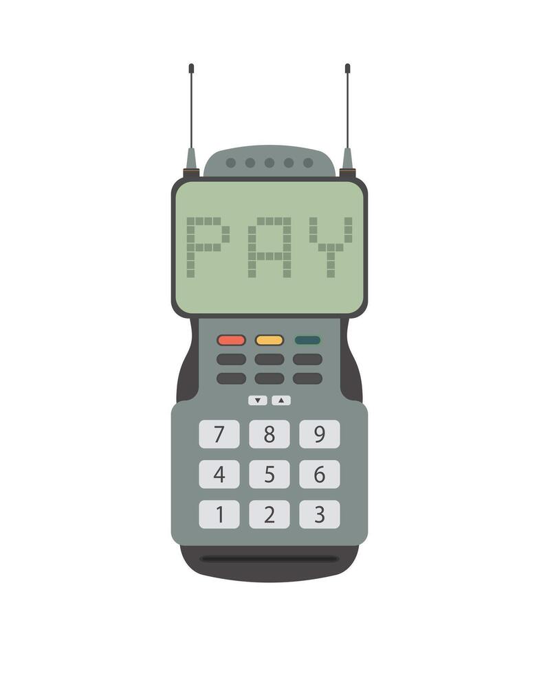 Cash Register vector flat material design isolated on white background.