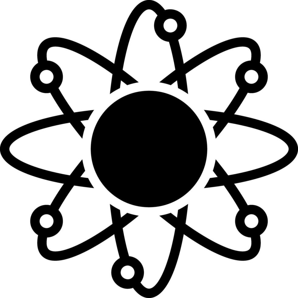 solid icon for core vector
