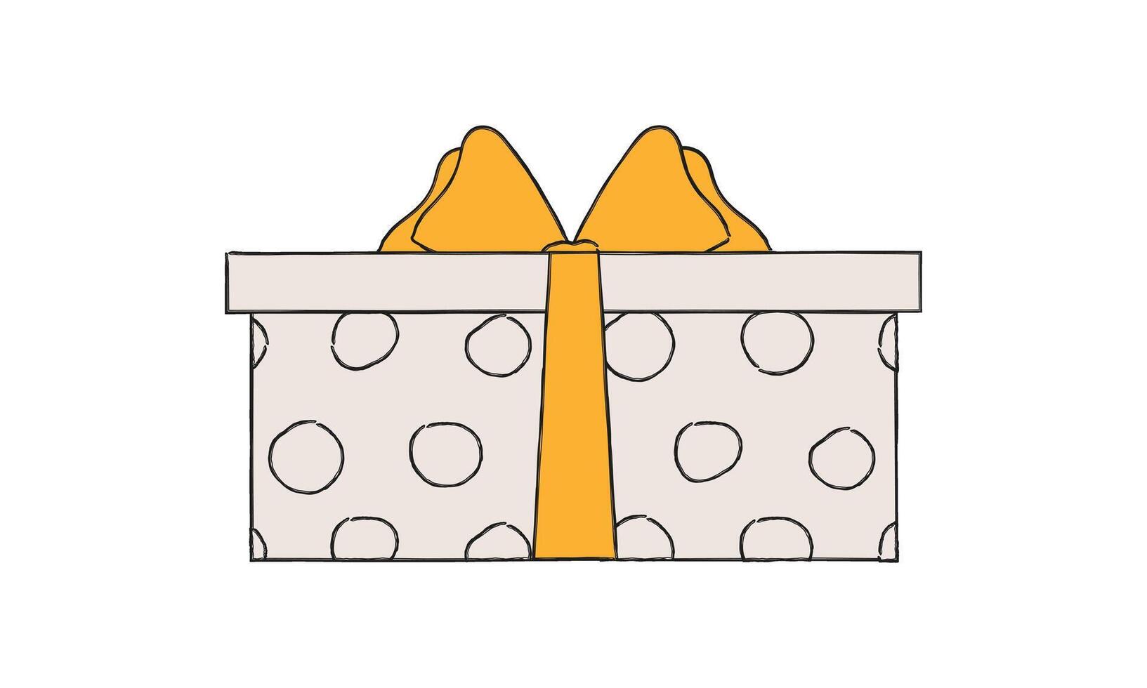 Beautiful design template for concept design. Festive gift box. vector