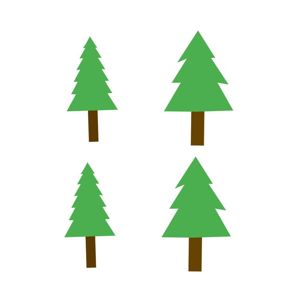 tree illustration on a white background vector