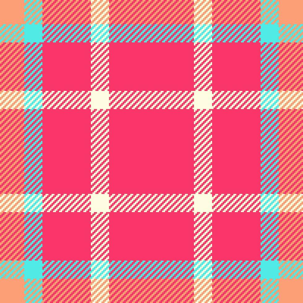 Pattern tartan plaid of vector fabric check with a textile texture seamless background.