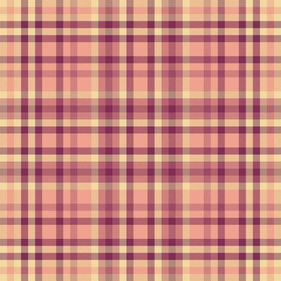 Tartan seamless background of texture vector check with a fabric pattern plaid textile.