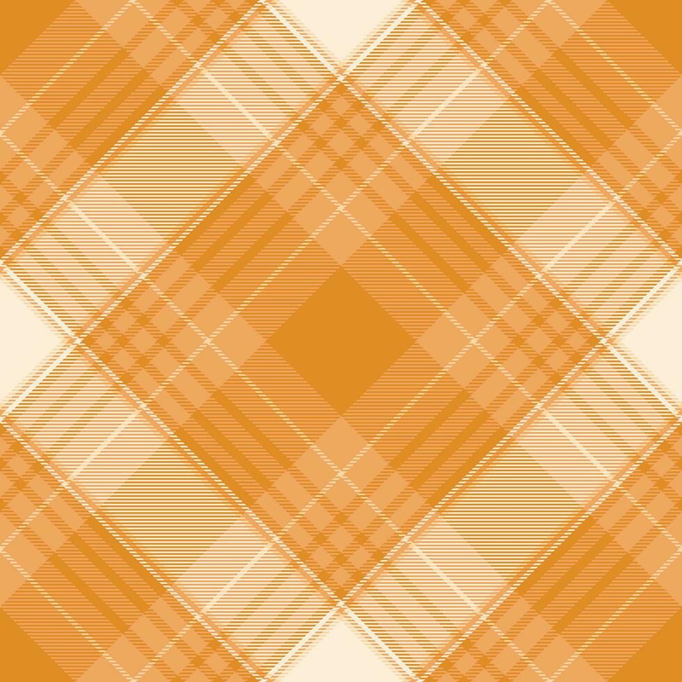 Vector plaid fabric of check texture pattern with a tartan seamless background textile.