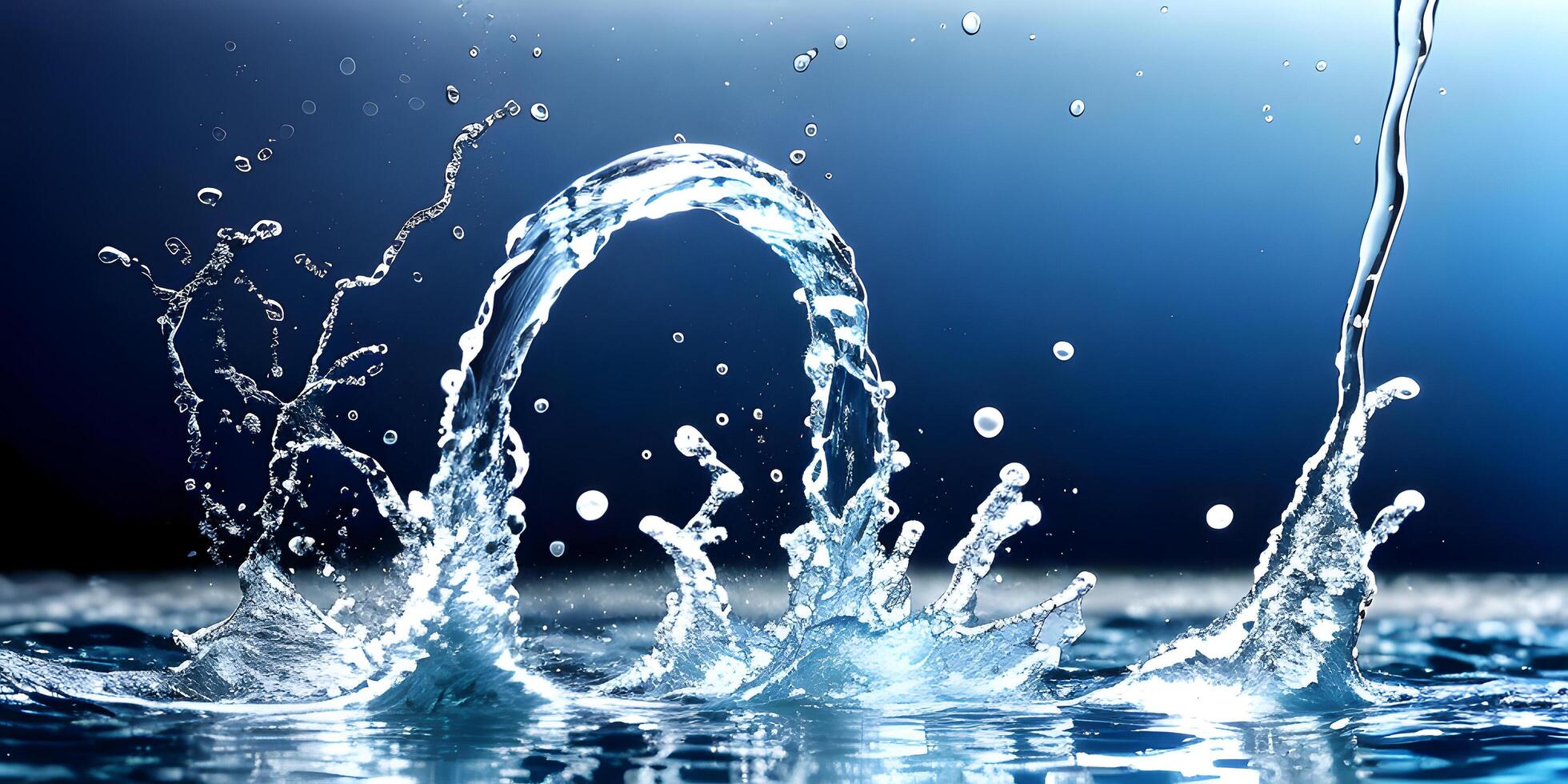 Water concept background fresh clean display water texture details. photo