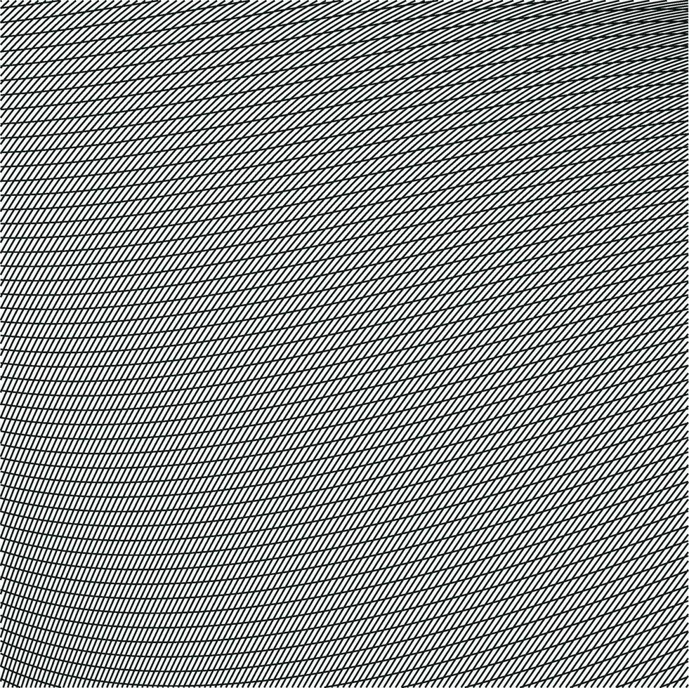 Abstract black waved lines isolated on white background vector