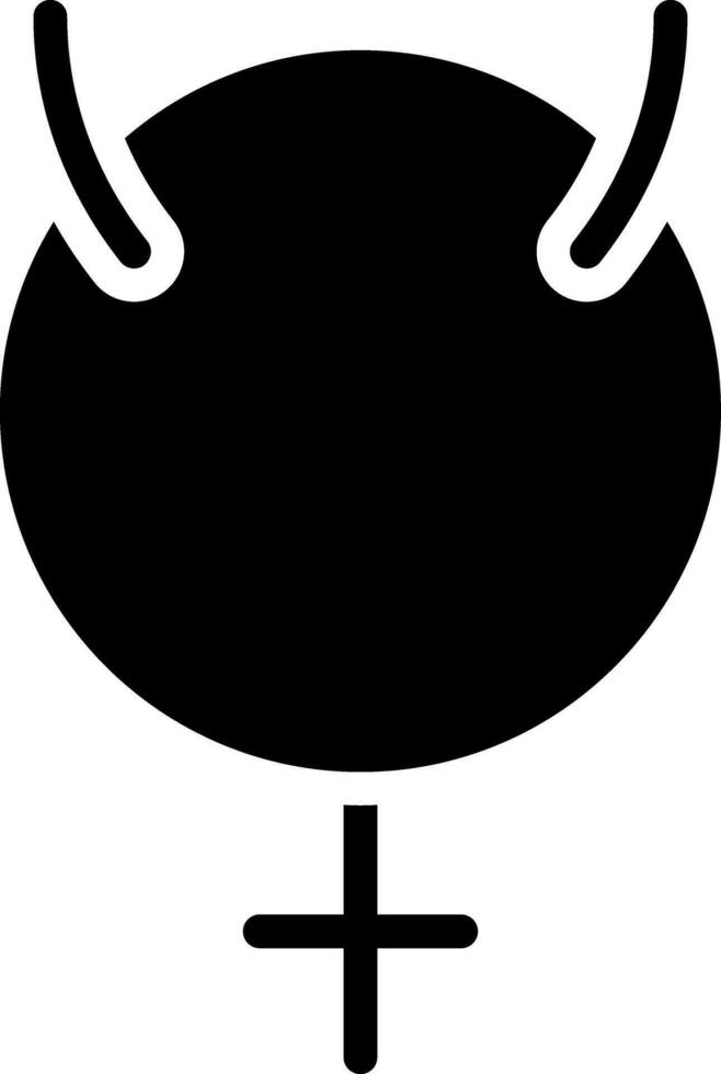 solid icon for mercury vector