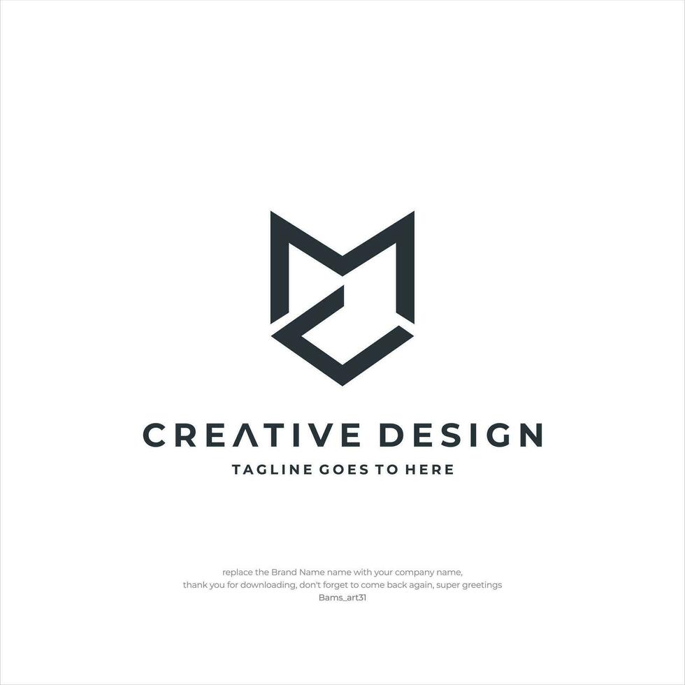 letra mc logo diseño vector creativo diseño