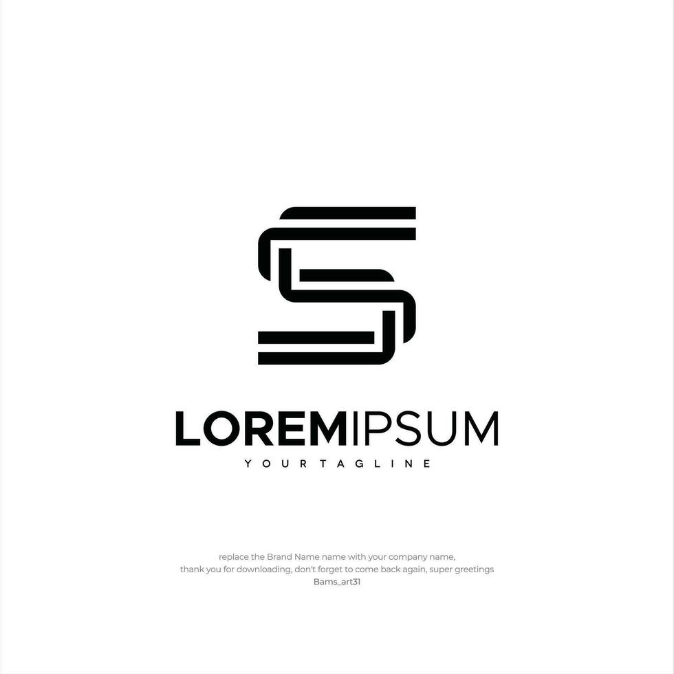 Letter SS Design Template Premium Creative Design Business Company vector