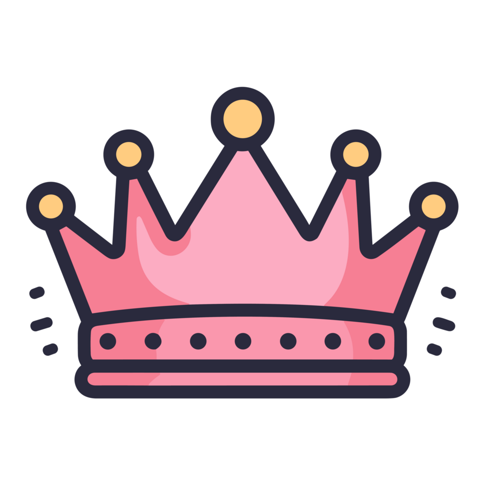 Beautiful Crown Silhouette - Generative Ai png