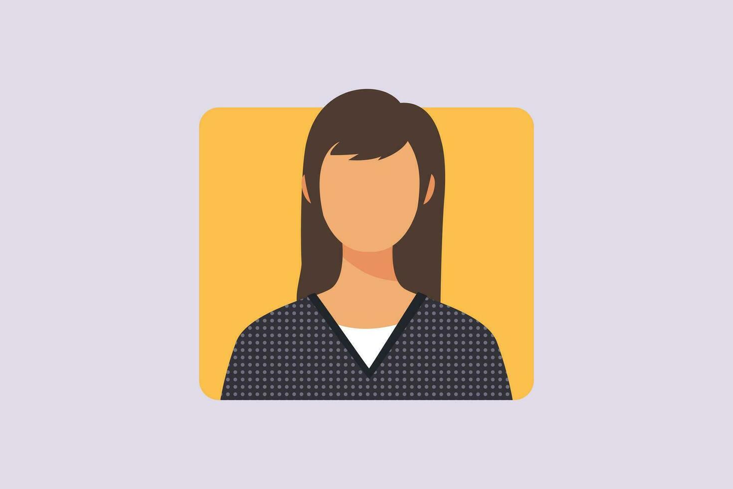 People avatars with young people's faces concept. Colored flat vector illustration isolated.