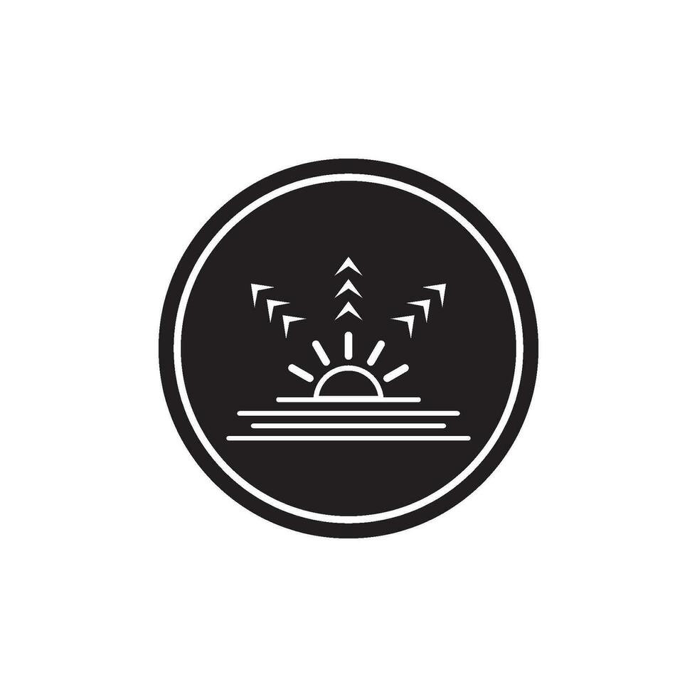 sunrise icon vector