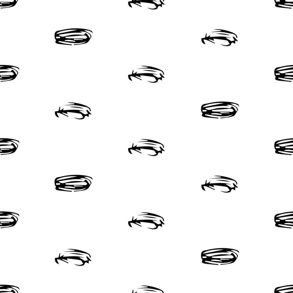 Seamless pattern with sketch oval shape vector