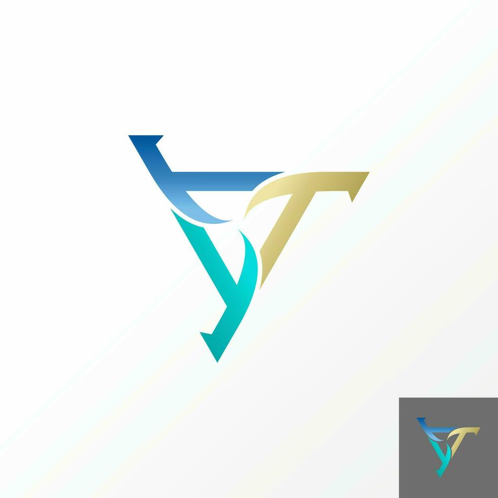 Logo design graphic concept creative abstract premium vector stock initial T font like triangle mill or propeller. Related monogram mechanic workshop